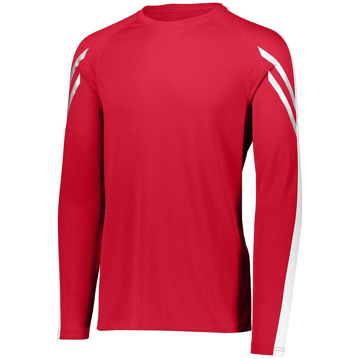 Holloway 222507 Flux Shirt Long Sleeve - Scarlet White - HIT a Double