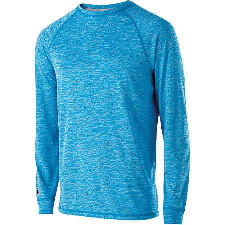 Holloway 222524 Electrify 2.0 Shirt Long Sleeve - Bright Blue Heather - HIT a Double
