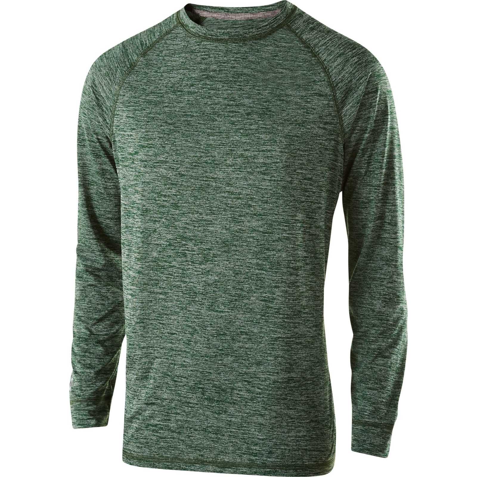 Holloway 222524 Electrify 2.0 Shirt Long Sleeve - Forest Heather - HIT a Double