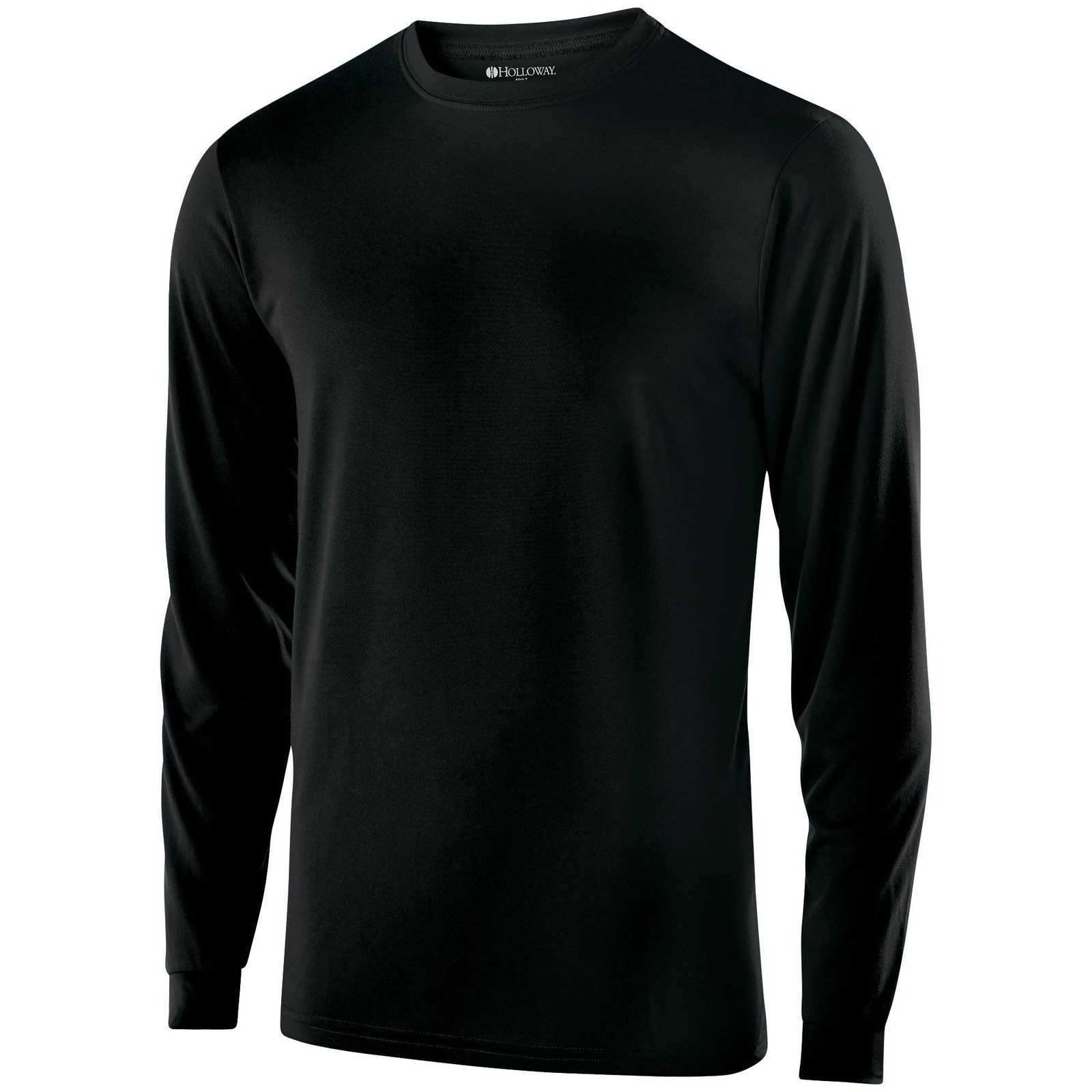 Holloway 222525 Gauge Shirt Long Sleeve - Black - HIT a Double