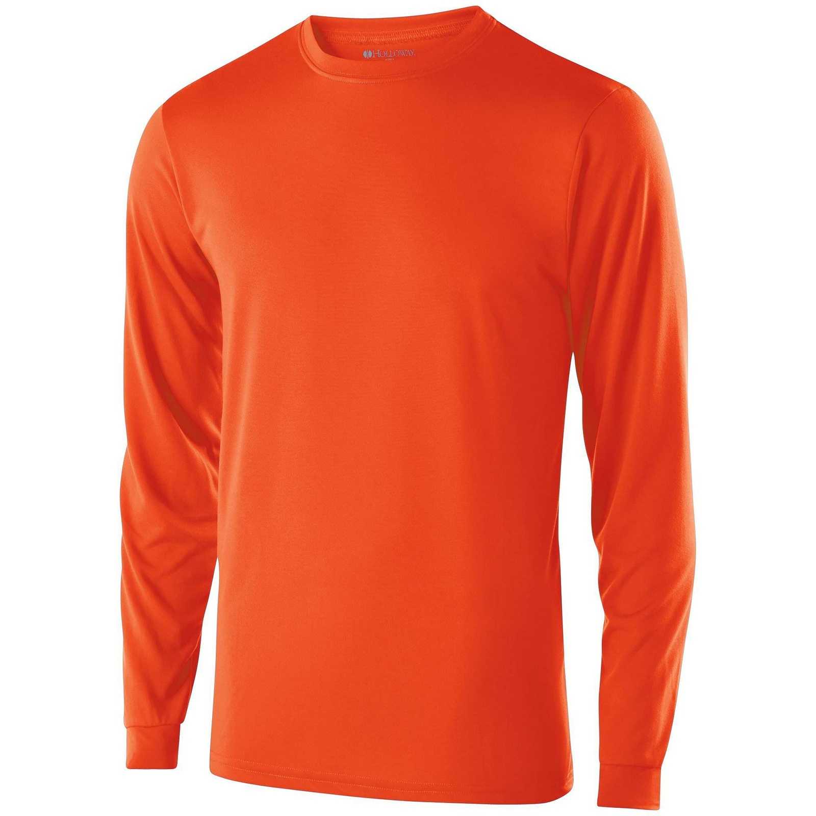 Holloway 222525 Gauge Shirt Long Sleeve - Orange - HIT a Double