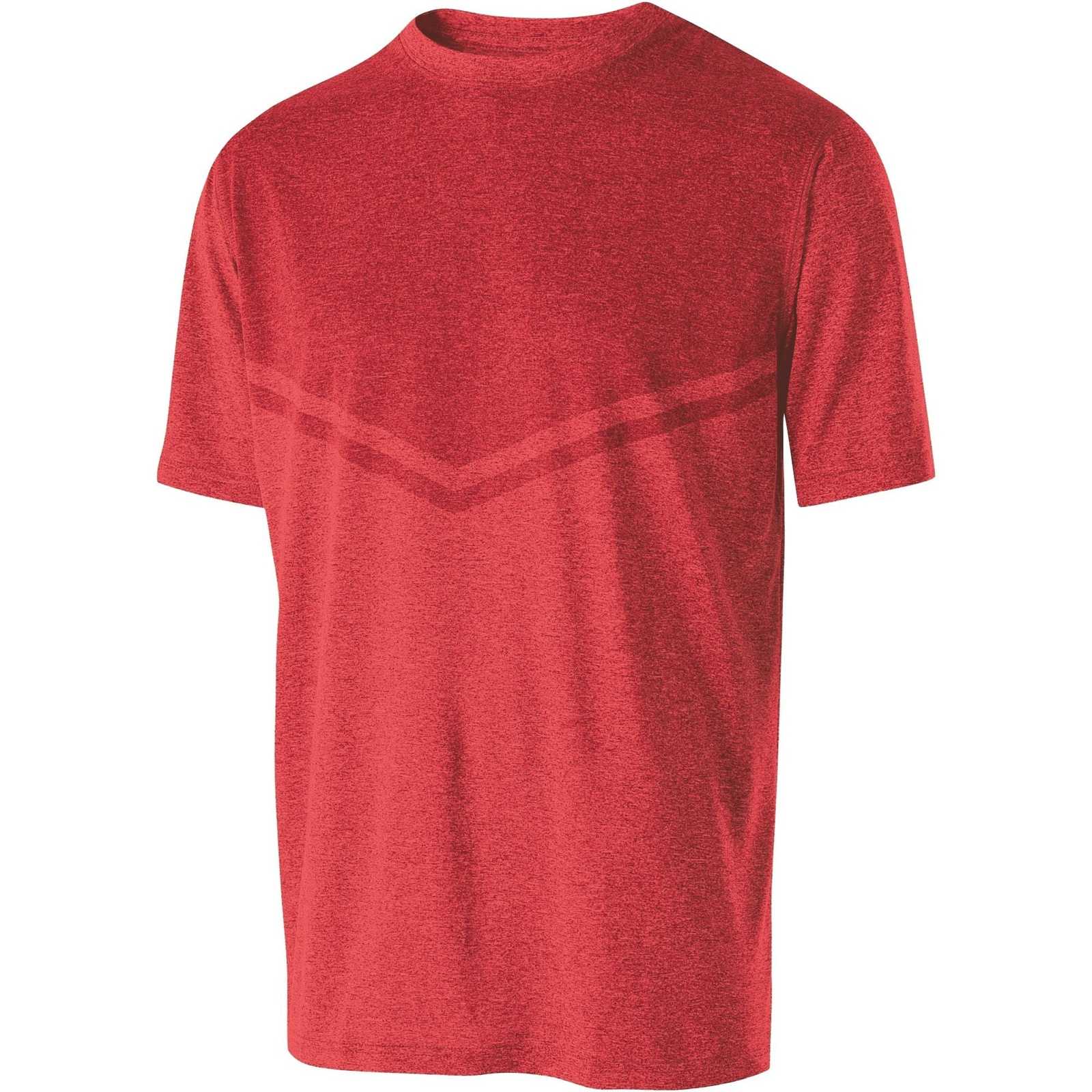 Holloway 222537 Seismic Shirt - Scarlet Heather - HIT a Double
