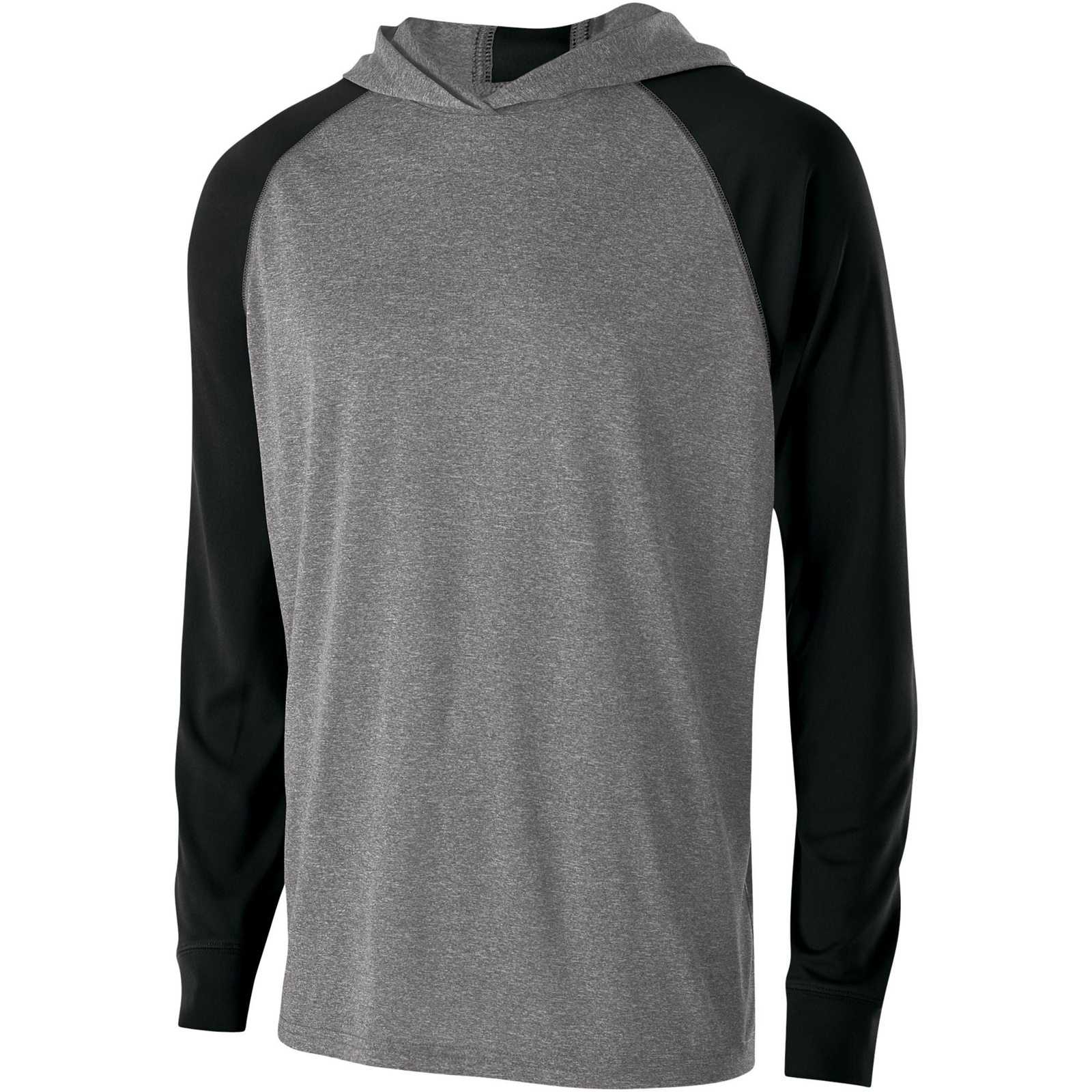 Holloway 222539 Echo Hoodie - Graphite Heather Black - HIT a Double