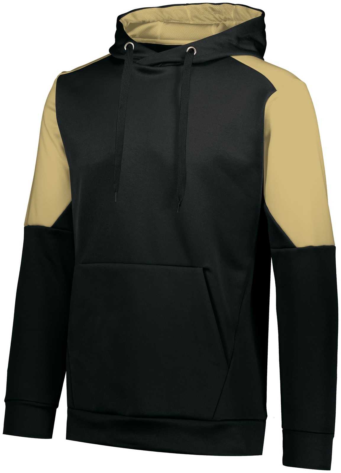 Holloway 222540 Blue Chip Hoodie - Black Vegas Gold - HIT a Double