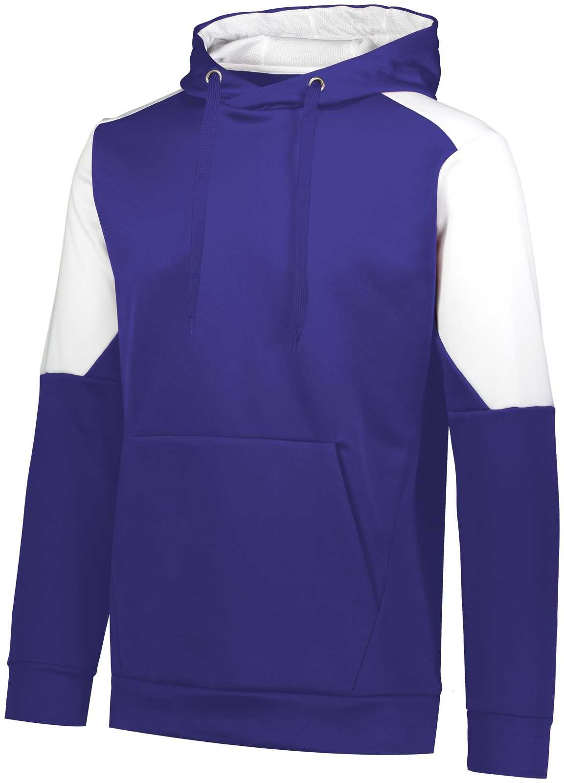 Holloway 222540 Blue Chip Hoodie - Purple White - HIT a Double