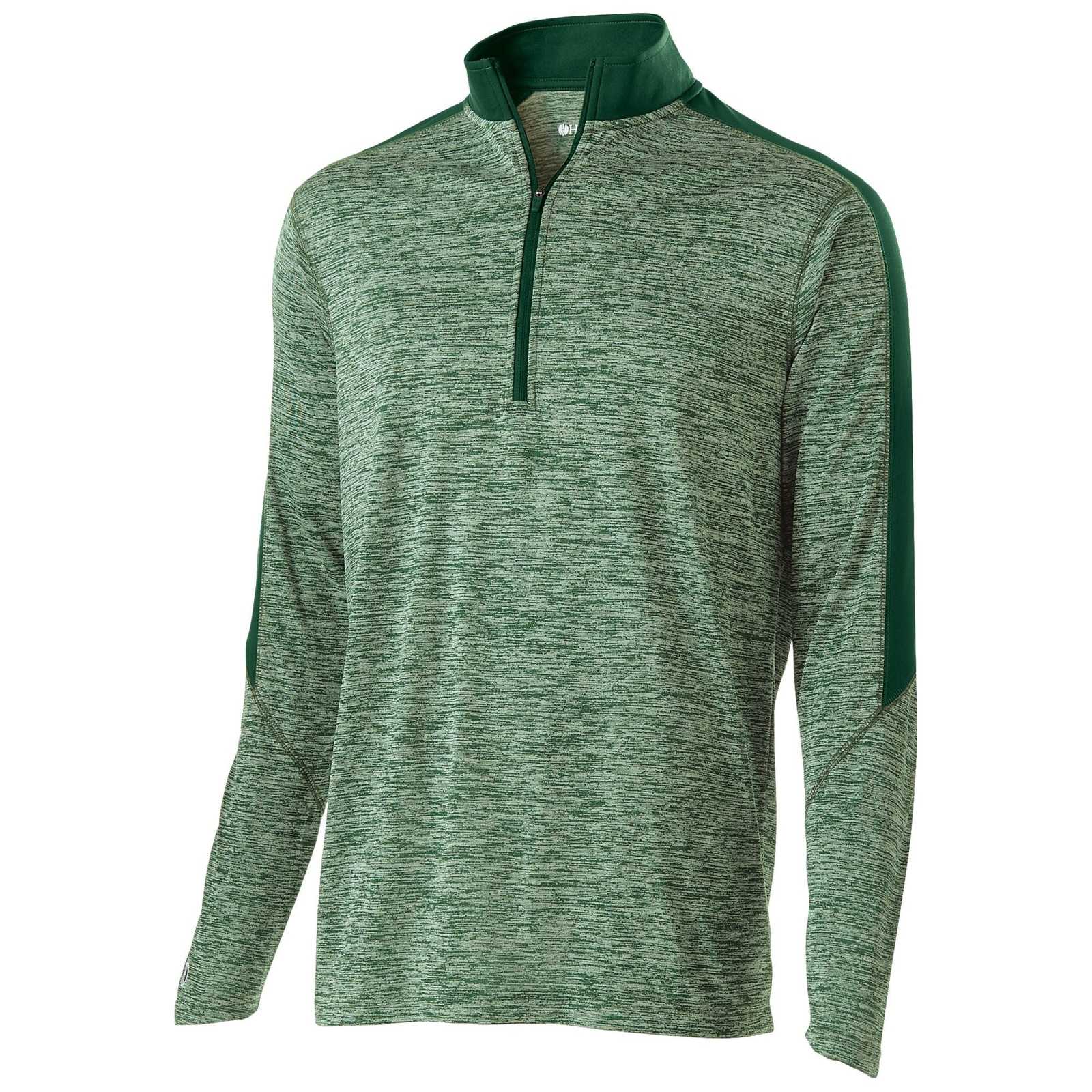 Holloway 222542 Electrify 1/2 Zip Pullover - Forest Heather Forest - HIT a Double