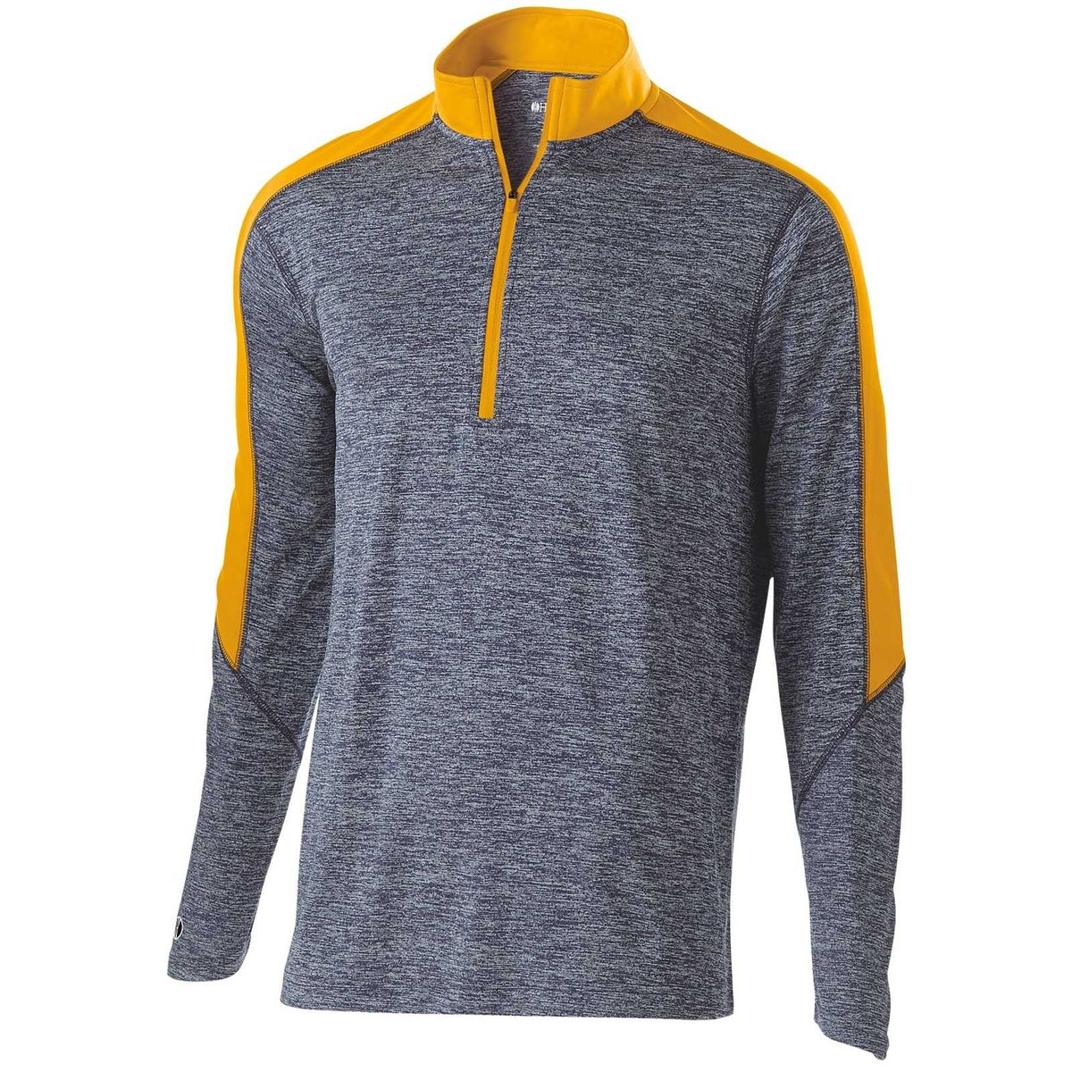 Holloway 222542 Electrify 1/2 Zip Pullover - Navy Heather Light Gold - HIT a Double