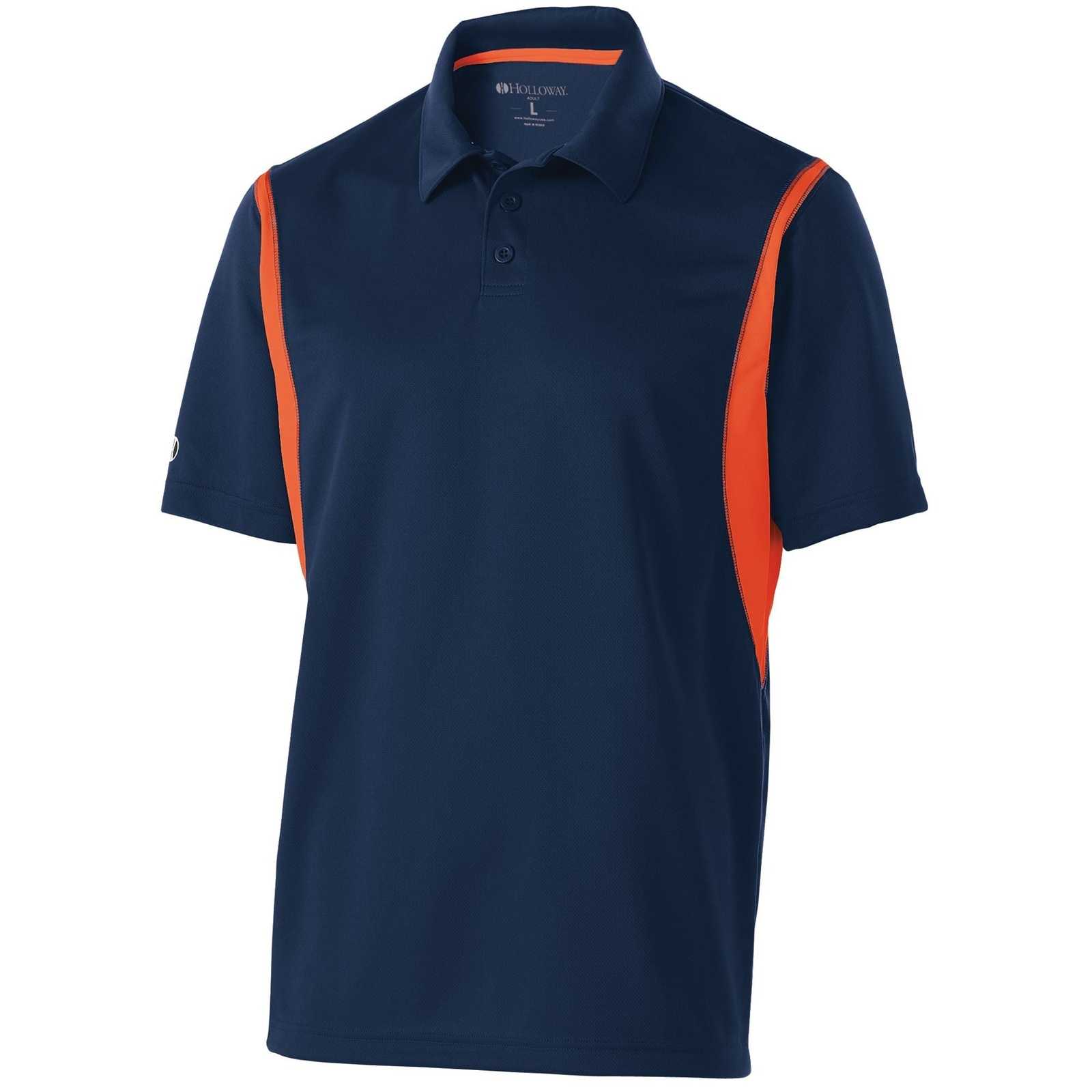 Holloway 222547 Integrate Polo - Navy Orange - HIT a Double - 1