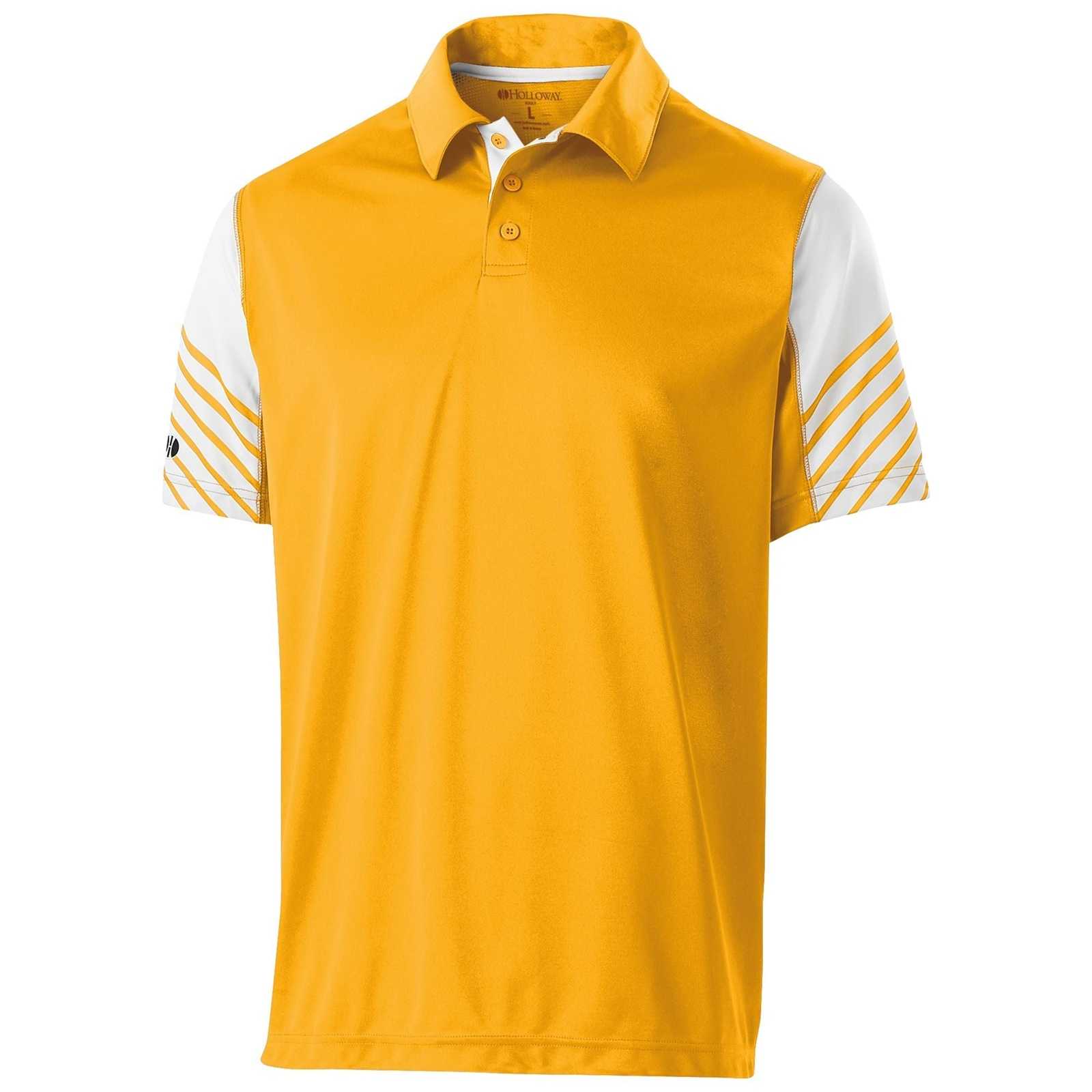 Holloway 222548 Arc Polo - Light Gold White - HIT a Double