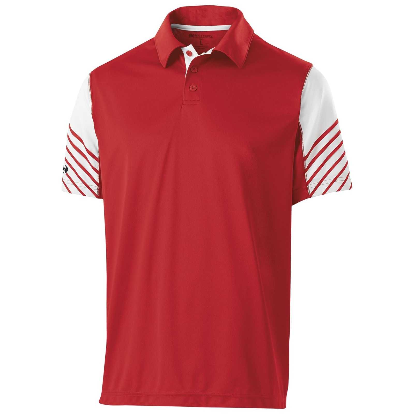 Holloway 222548 Arc Polo - Scarlet White - HIT a Double