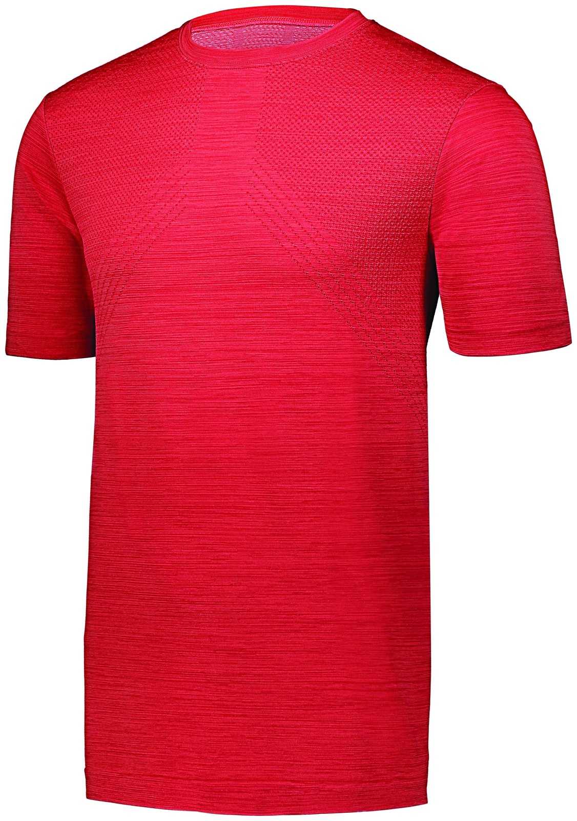 Holloway 222555 Striated Shirt Short Sleeve - Scarlet - HIT a Double
