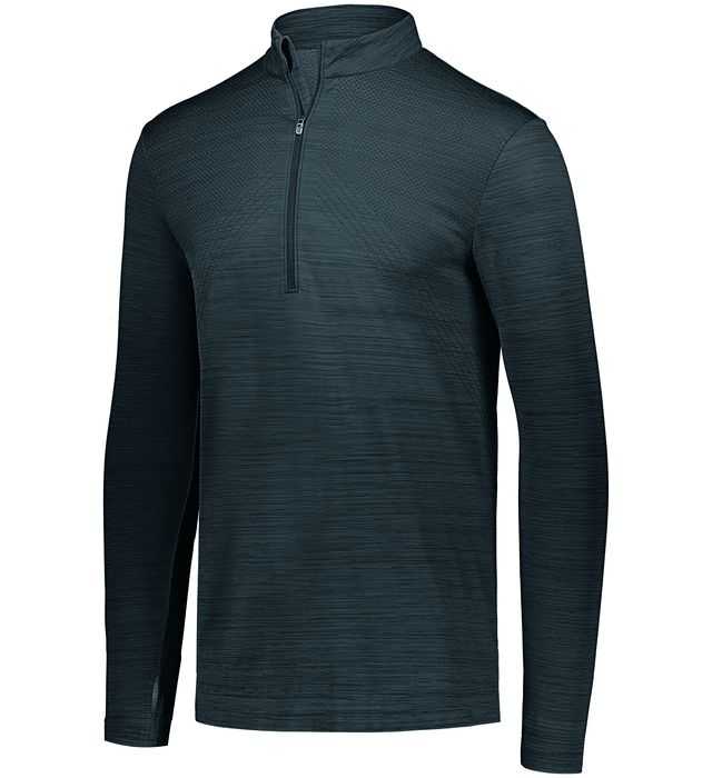 Holloway 222557 Striated 1/2 Zip Pullover - Graphite - HIT a Double