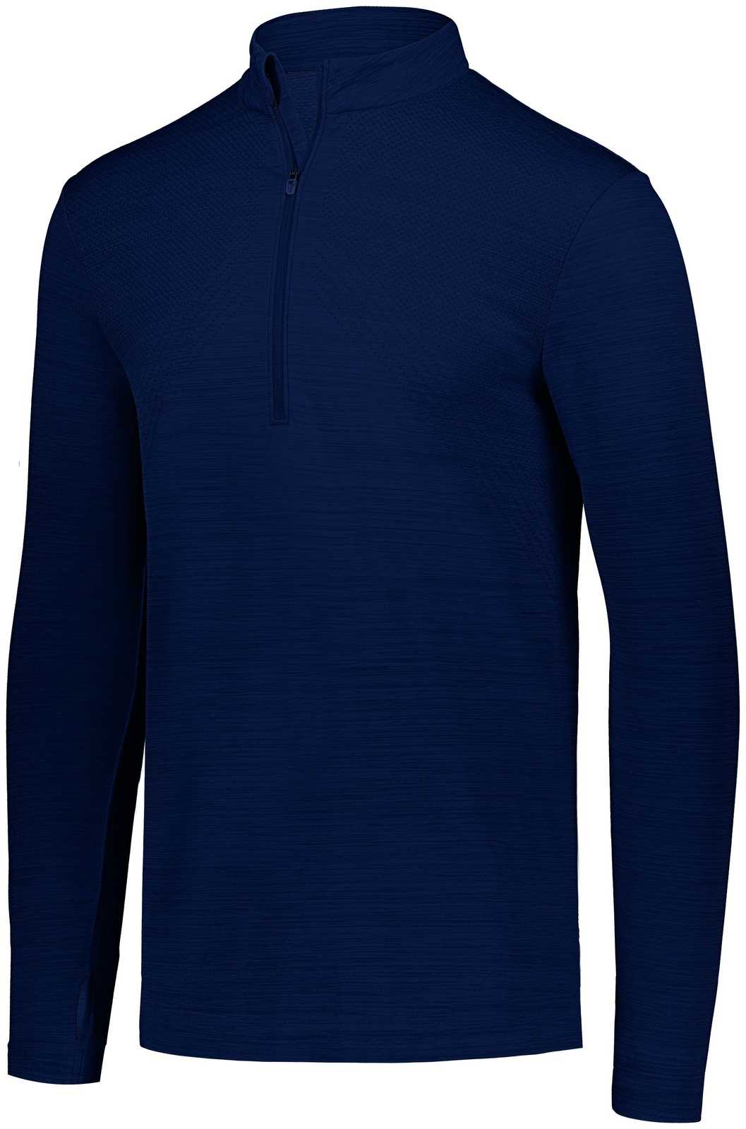 Holloway 222557 Striated 1/2 Zip Pullover - Navy - HIT a Double