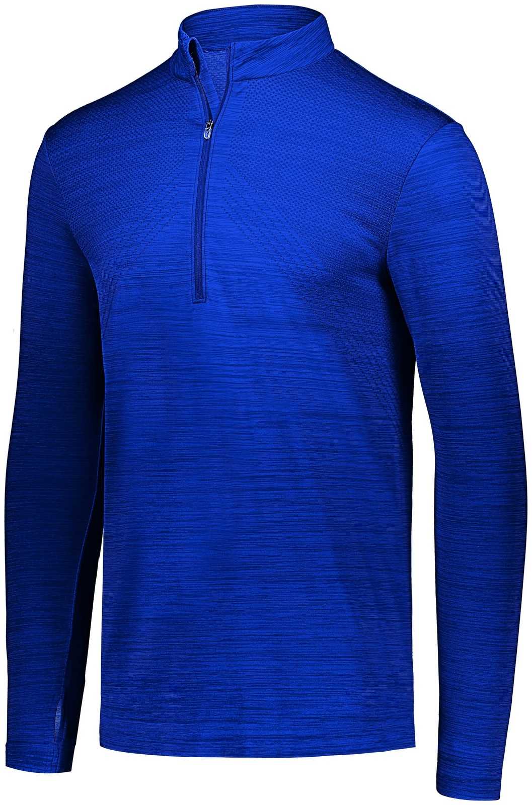 Holloway 222557 Striated 1/2 Zip Pullover - Royal - HIT a Double