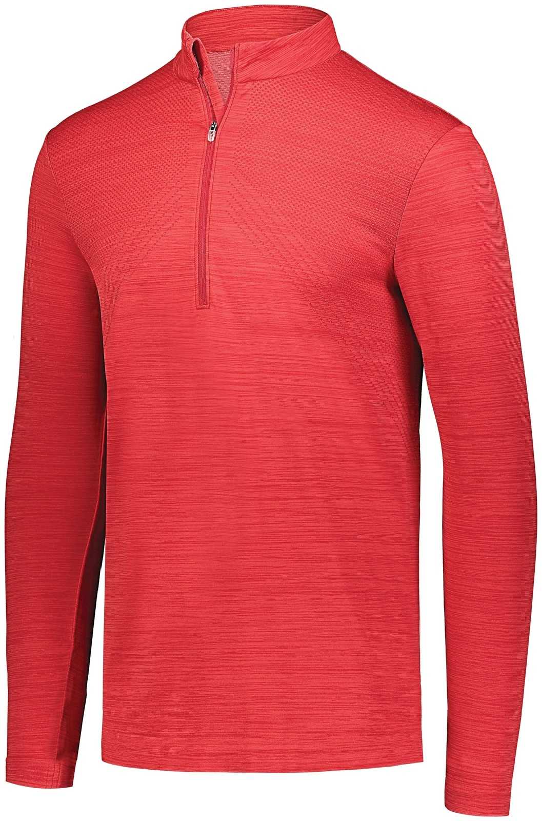 Holloway 222557 Striated 1/2 Zip Pullover - Scarlet - HIT a Double