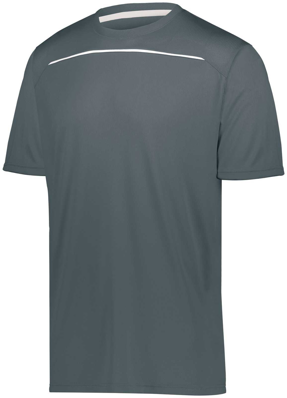Holloway 222560 Defer Wicking Shirt - Graphite White - HIT a Double