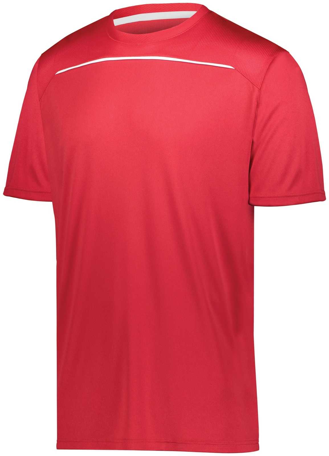 Holloway 222560 Defer Wicking Shirt - Scarlet White - HIT a Double