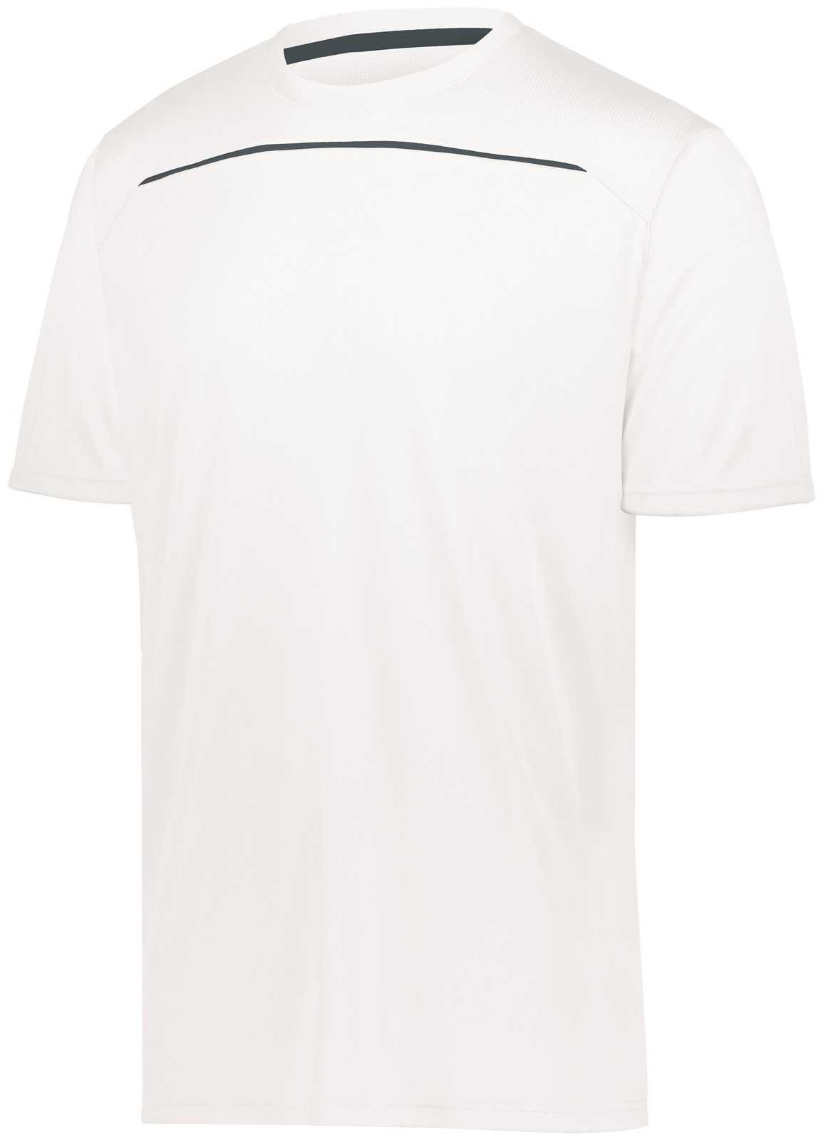 Holloway 222560 Defer Wicking Shirt - White Graphite - HIT a Double