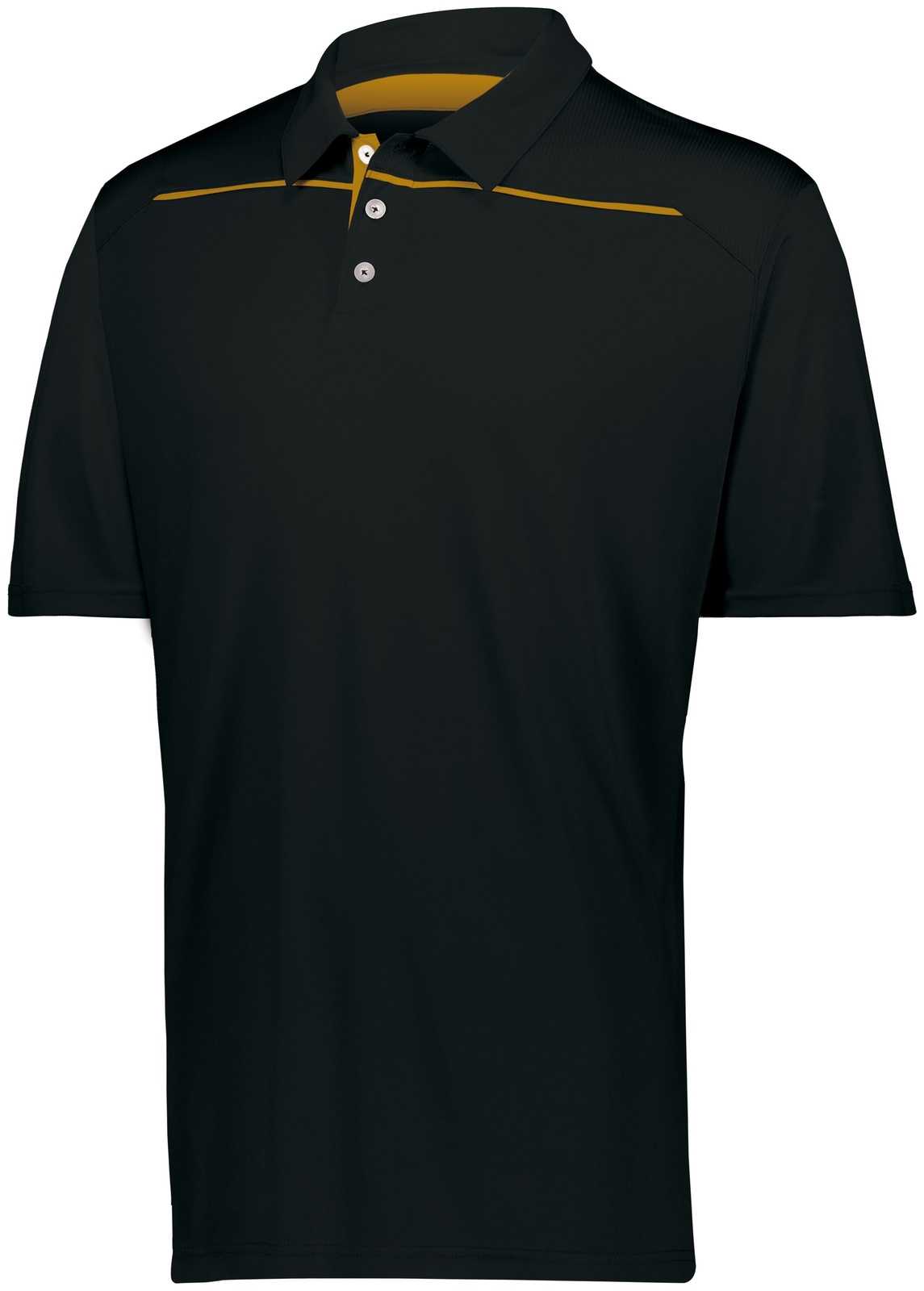 Holloway 222561 Defer Polo - Black Gold - HIT a Double