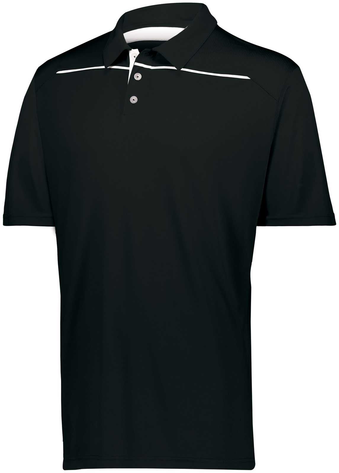 Holloway 222561 Defer Polo - Black White - HIT a Double