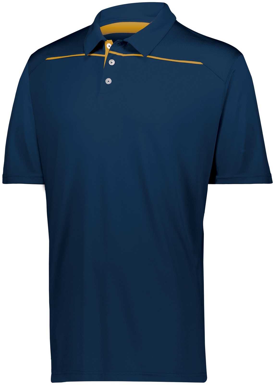 Holloway 222561 Defer Polo - Navy Gold - HIT a Double