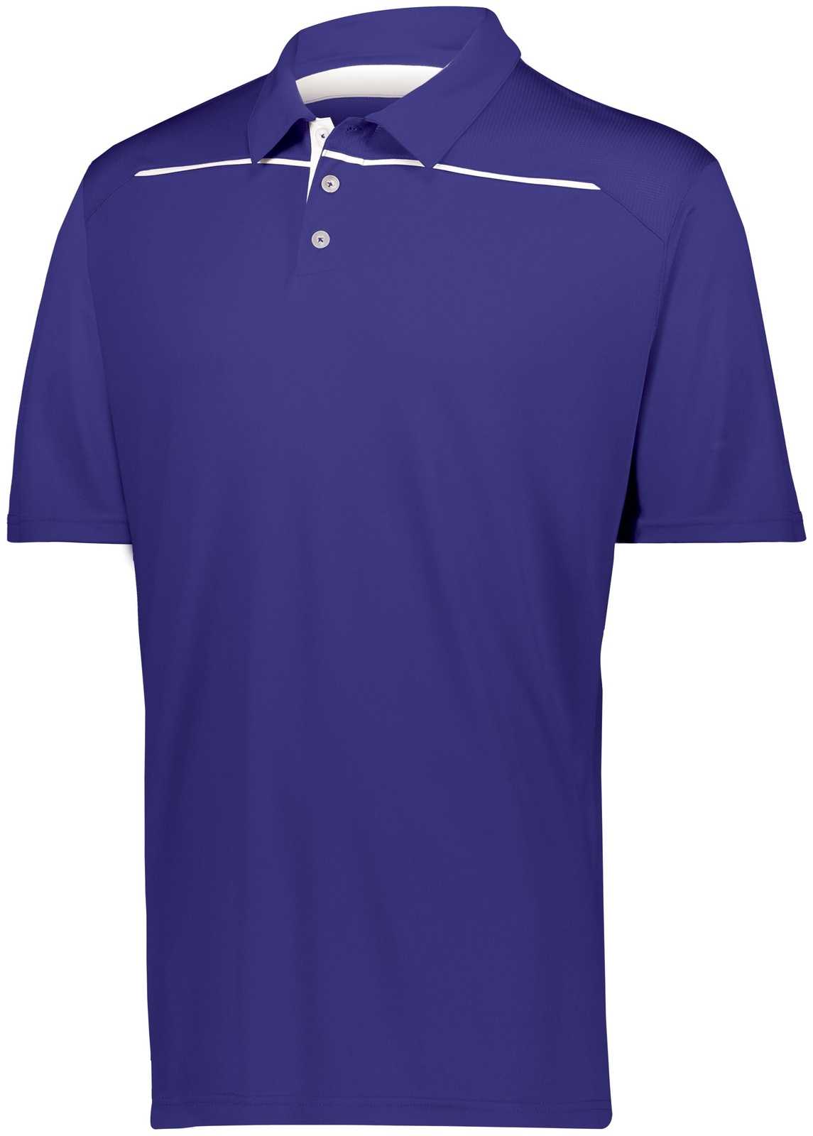 Holloway 222561 Defer Polo - Purple White - HIT a Double