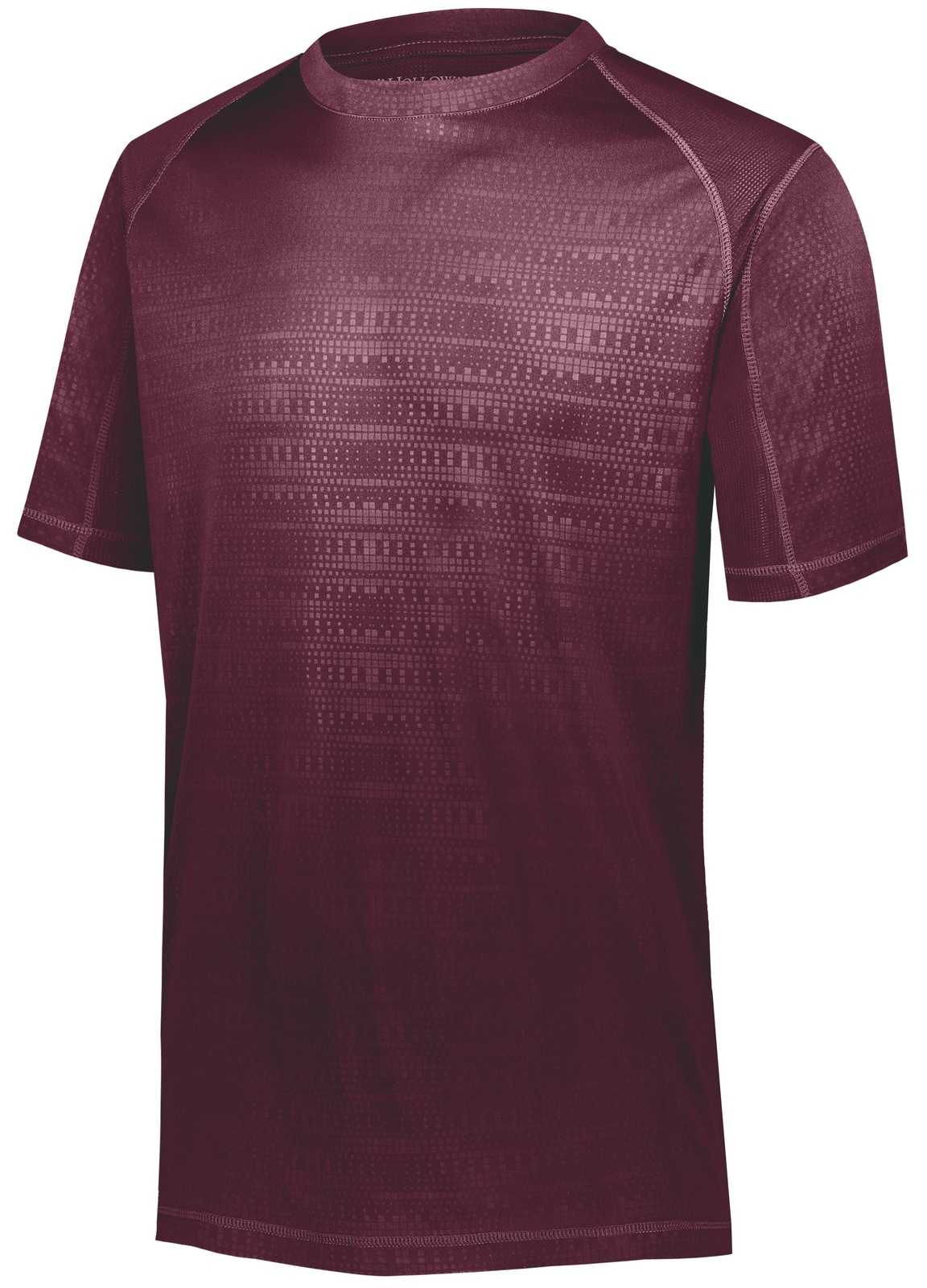 Holloway 222563 Converge Wicking Shirt - Maroon (Hlw) - HIT a Double