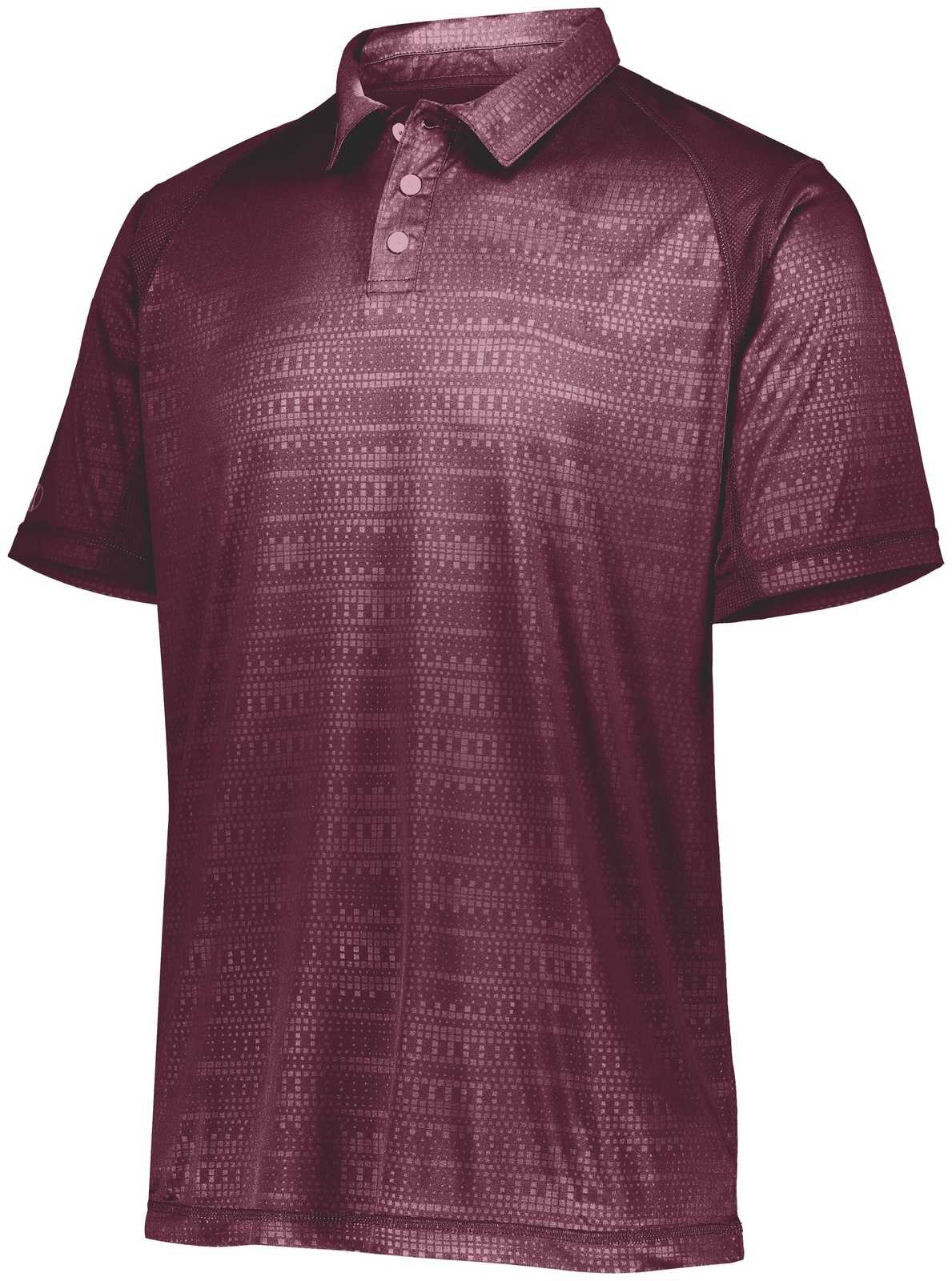 Holloway 222564 Converge Polo - Maroon (Hlw) - HIT a Double