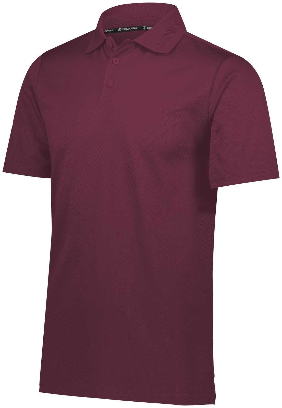 Holloway 222568 Prism Polo - Maroon - HIT a Double