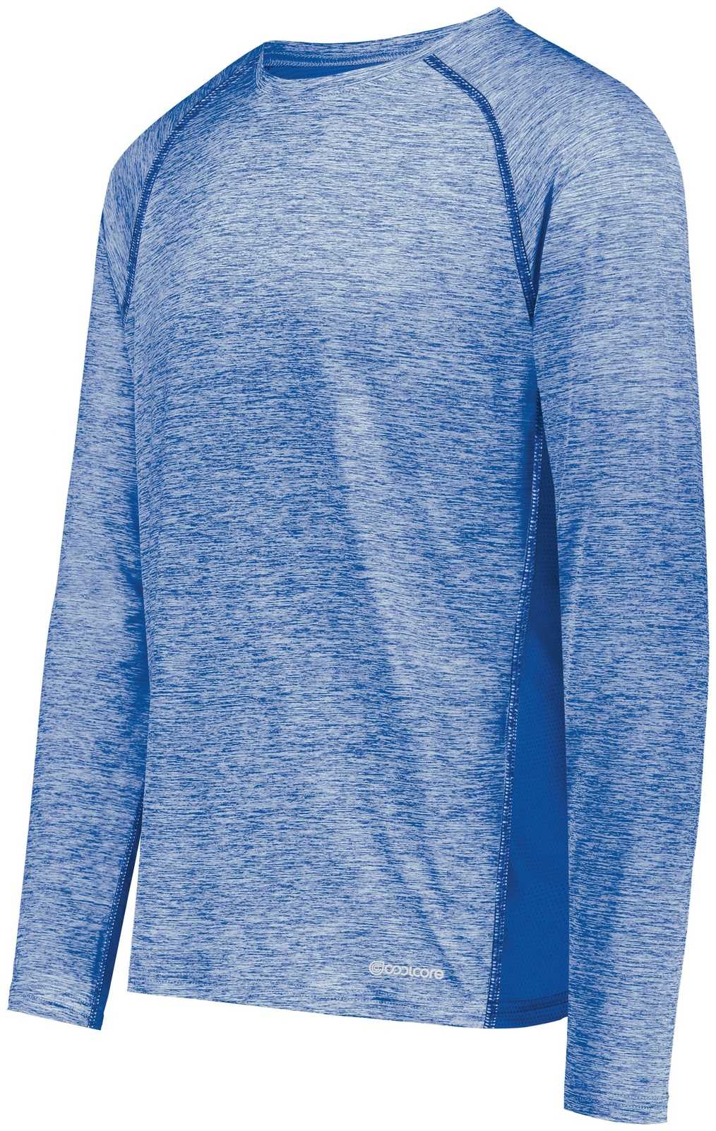 Holloway 222570 Electrify CoolCore Long Sleeve T-Shirt - Royal Heather - HIT a Double