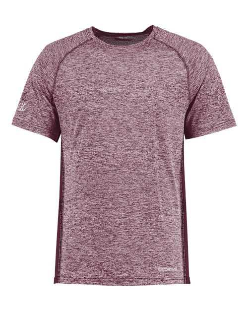Holloway 222571 Electrify CoolCore T-Shirt - Maroon Heather - HIT a Double