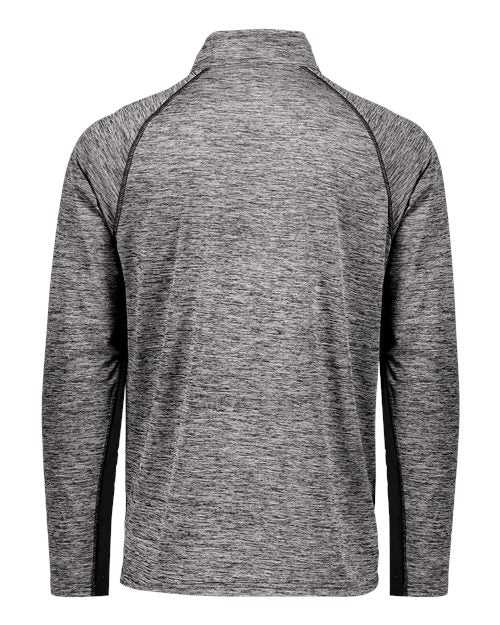 Holloway 222574 Electrify CoolCore Quarter-Zip Pullover - Black Heather - HIT a Double