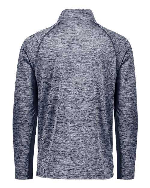 Holloway 222574 Electrify CoolCore Quarter-Zip Pullover - Navy Heather - HIT a Double