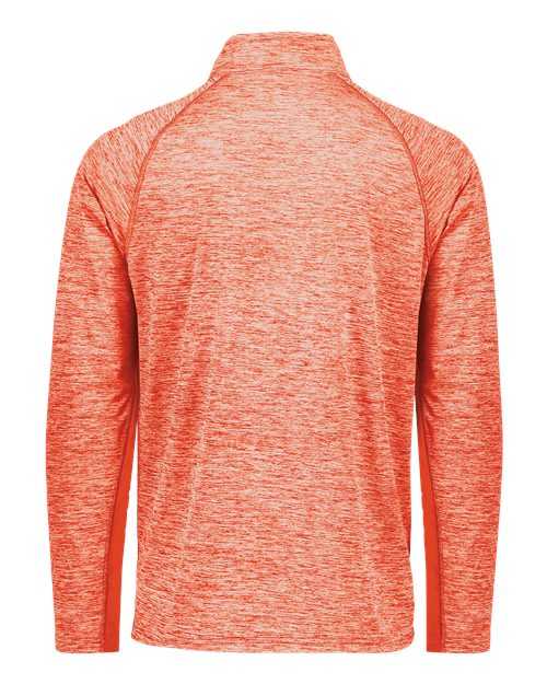 Holloway 222574 Electrify CoolCore Quarter-Zip Pullover - Orange Heather - HIT a Double