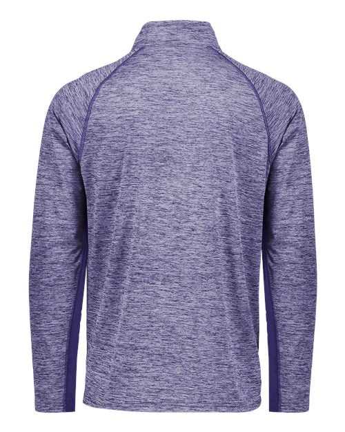 Holloway 222574 Electrify CoolCore Quarter-Zip Pullover - Purple Heather - HIT a Double
