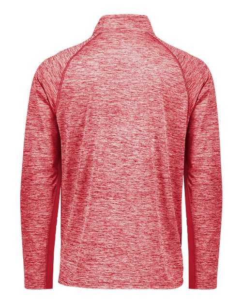 Holloway 222574 Electrify CoolCore Quarter-Zip Pullover - Scarlet Heather - HIT a Double
