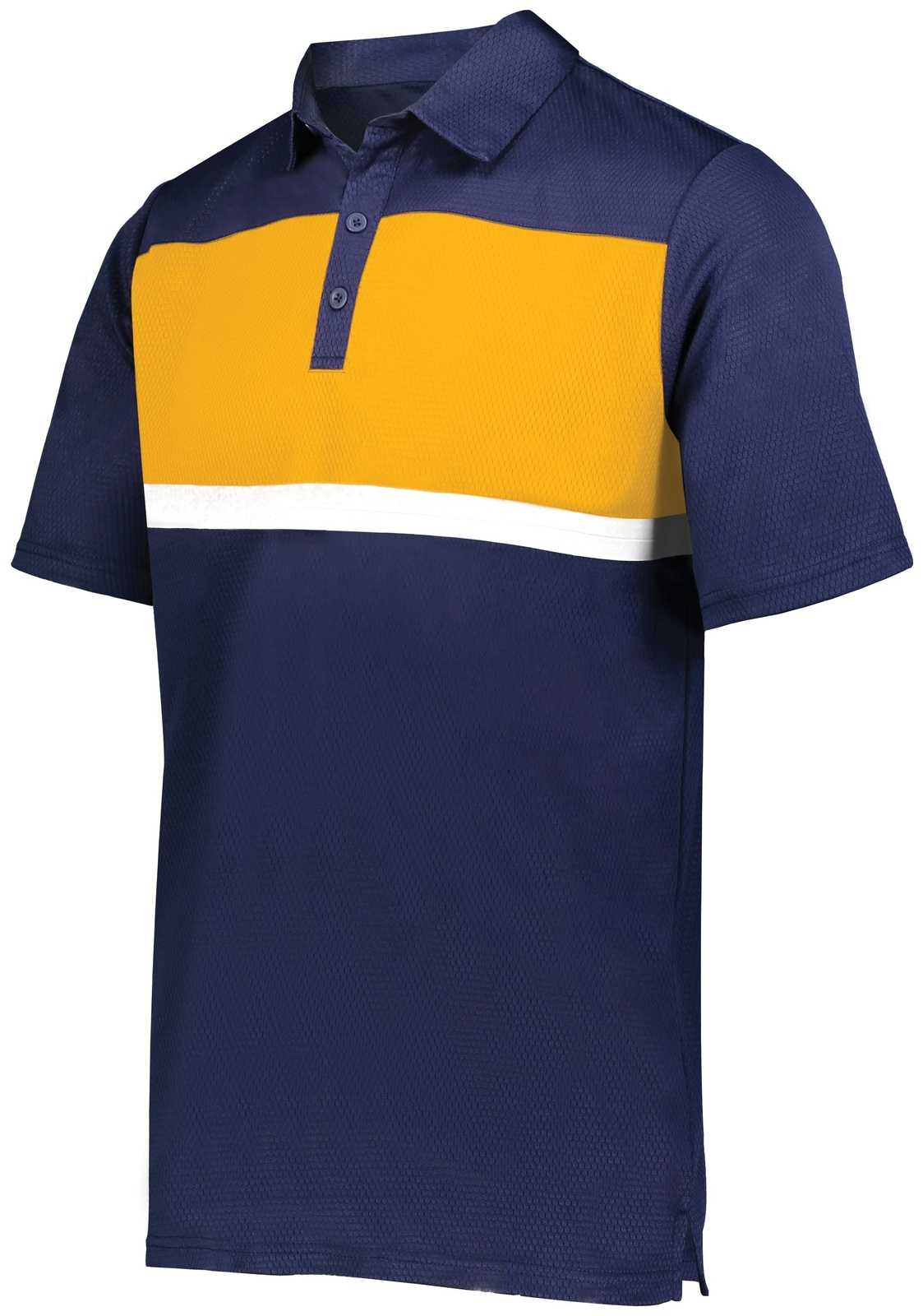 Holloway 222576 Prism Bold Polo - Navy Gold - HIT a Double