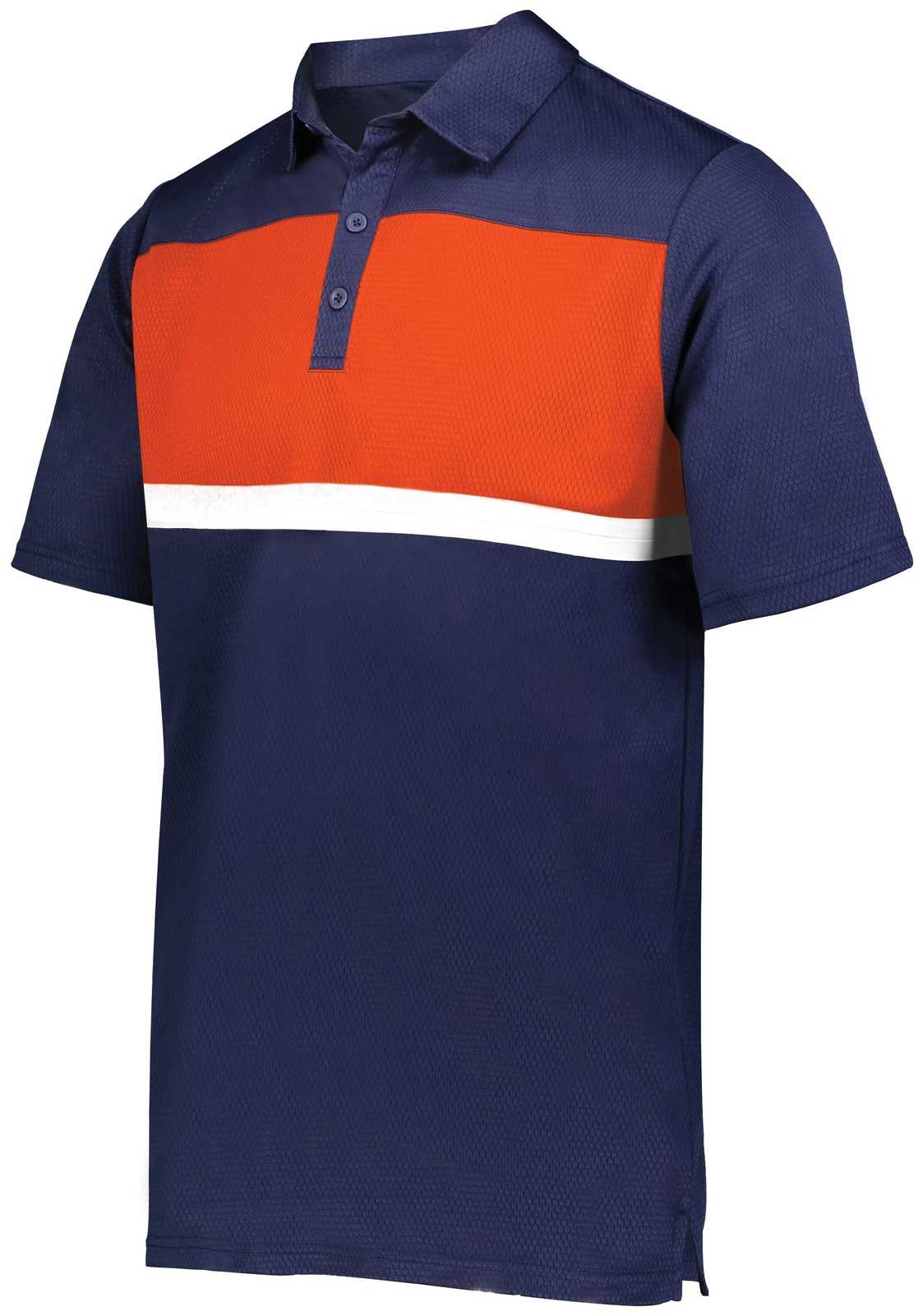 Holloway 222576 Prism Bold Polo - Navy Orange - HIT a Double
