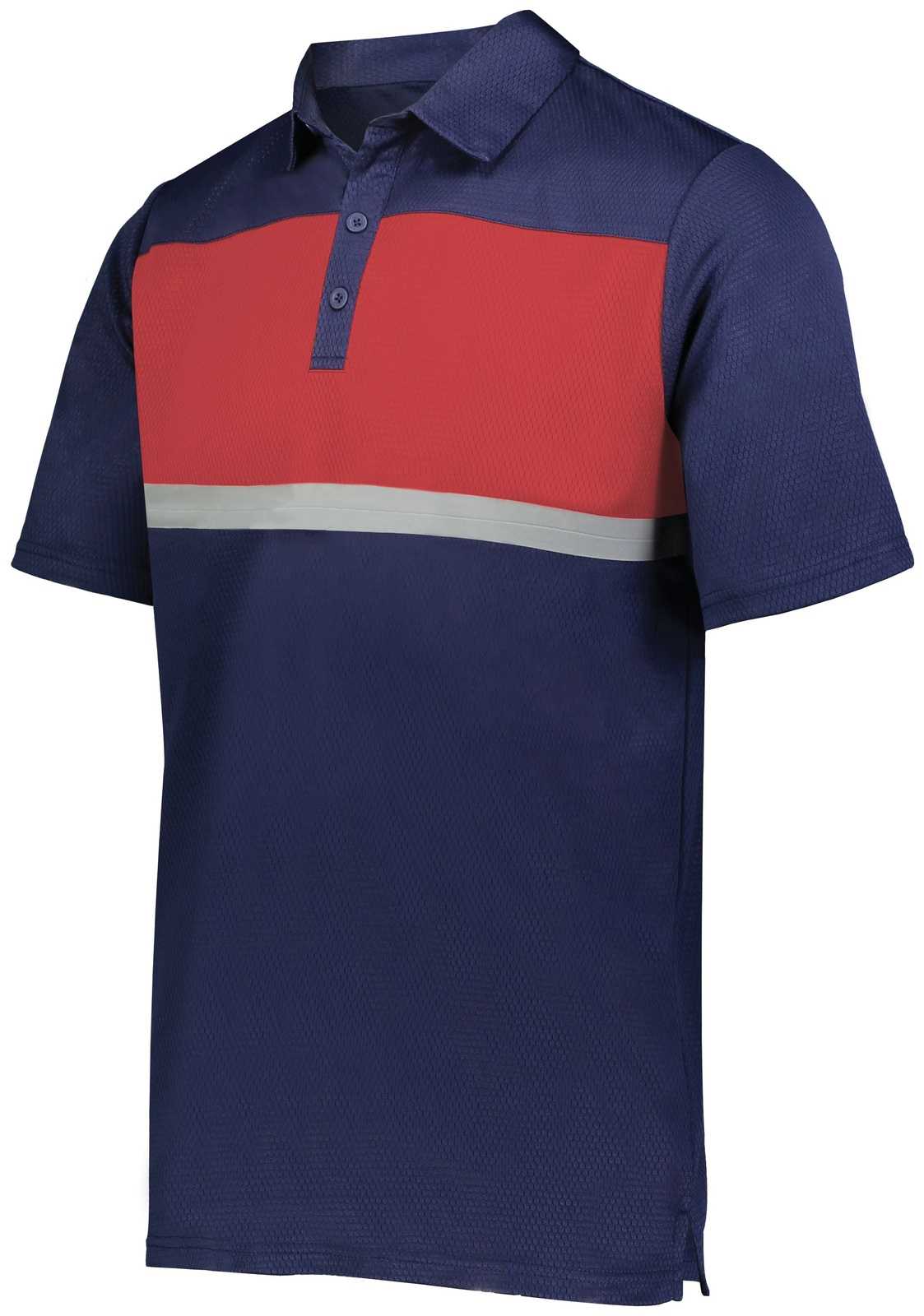 Holloway 222576 Prism Bold Polo - Navy Scarlet - HIT a Double