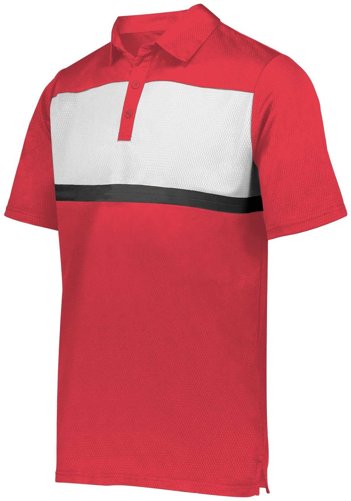 Holloway 222576 Prism Bold Polo - Scarlet White - HIT a Double