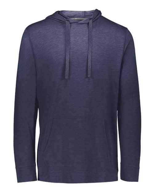 Holloway 222577 Repreve Eco Hooded Sweatshirt - Navy Heather - HIT a Double