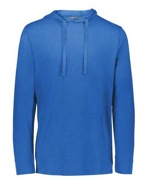 Holloway 222577 Repreve Eco Hooded Sweatshirt - Royal Heather - HIT a Double