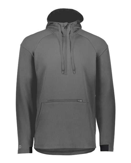 Holloway 222584 Limitless Quarter-Zip Hooded Pullover - Carbon - HIT a Double