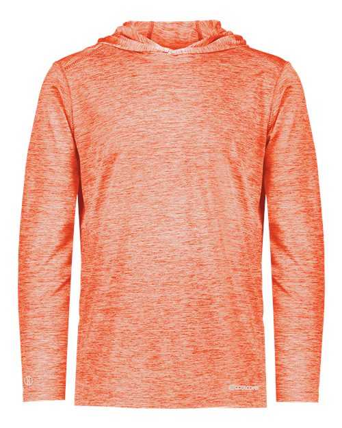 Holloway 222589 Electrify CoolCore Hooded Pullover - Orange Heather - HIT a Double