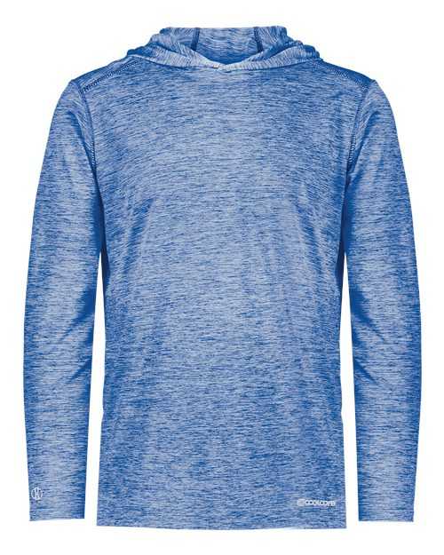 Holloway 222589 Electrify CoolCore Hooded Pullover - Royal Heather - HIT a Double