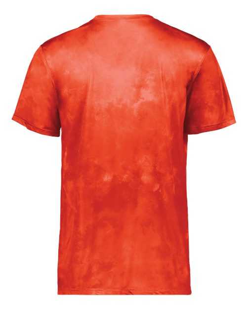 Holloway 222596 Cotton-Touch Cloud T-Shirt - Orange Cloud Print - HIT a Double