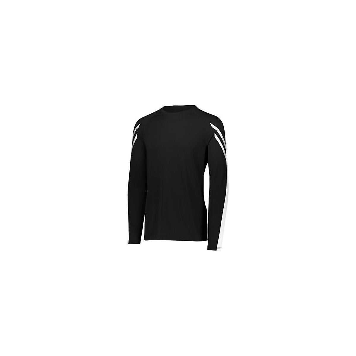 Holloway 222607 Youth Flux Shirt Long Sleeve - Black White - HIT a Double