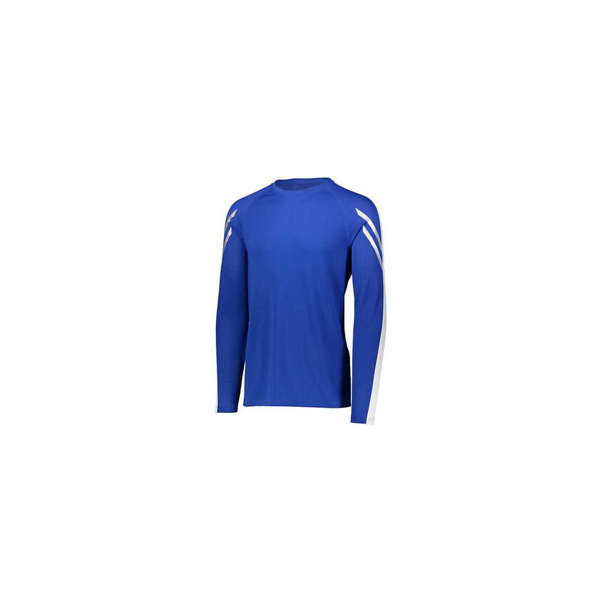 Holloway 222607 Youth Flux Shirt Long Sleeve - Royal White - HIT a Double