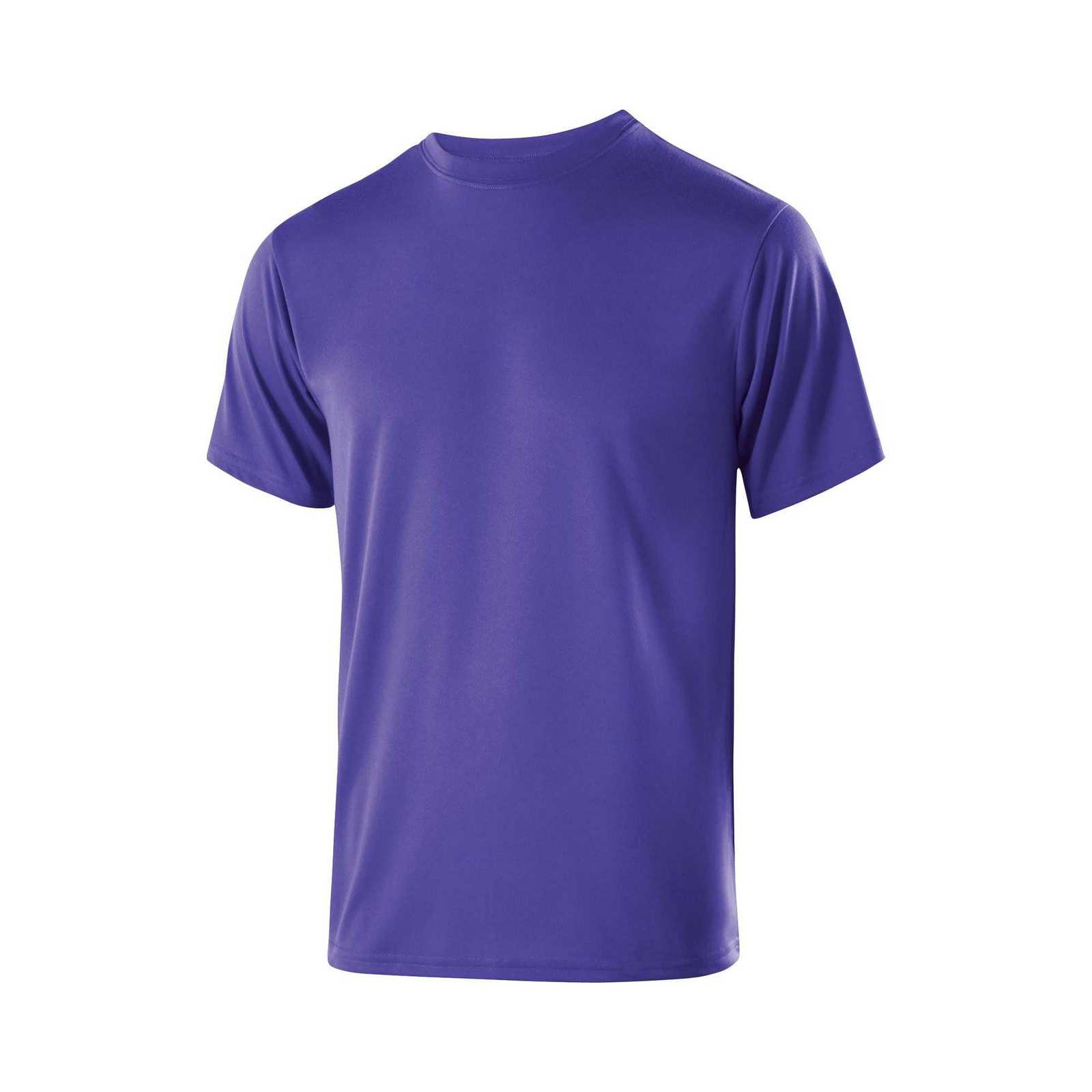 Holloway 222623 Youth Gauge Shirt Short Sleeve - Purple - HIT a Double