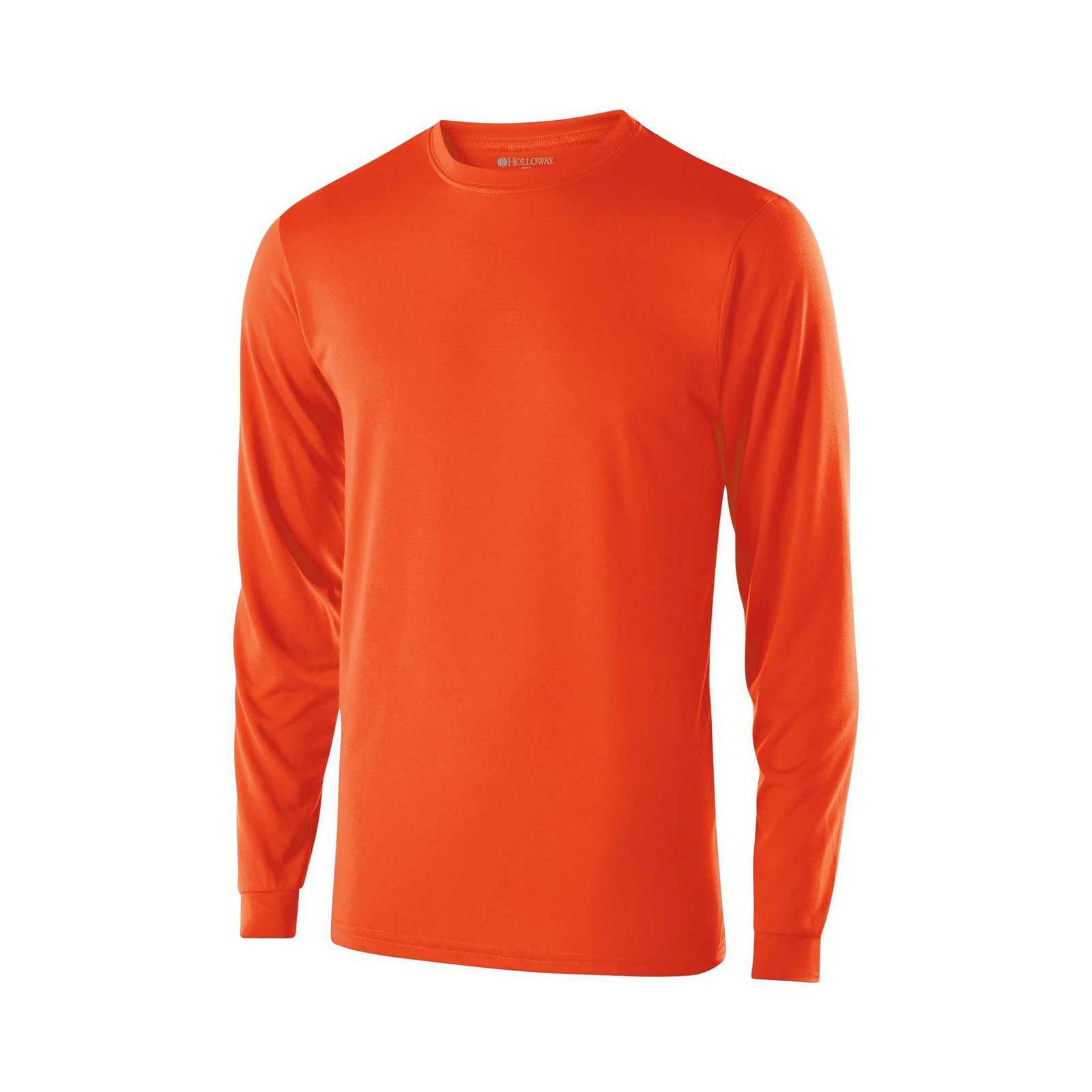 Holloway 222625 Youth Gauge Shirt Long Sleeve - Orange - HIT a Double